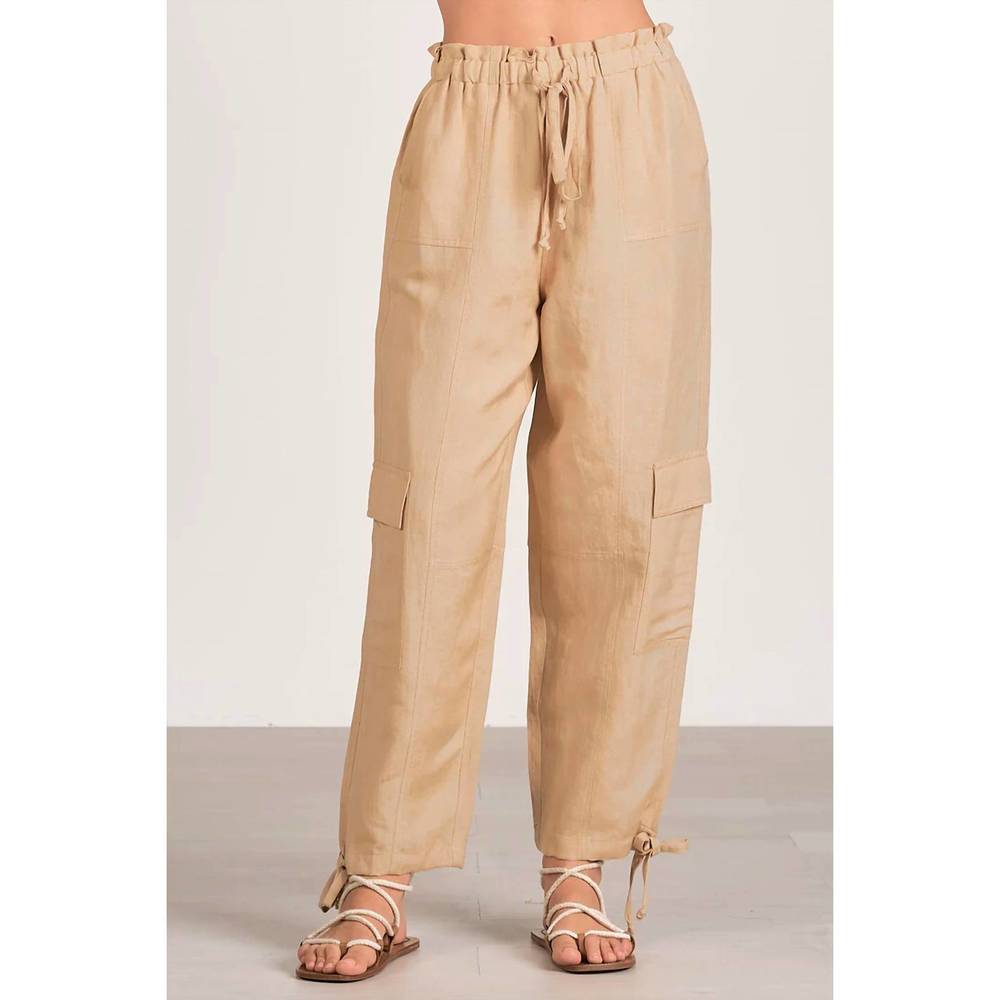 NEW ELAN cargo pants in taupe